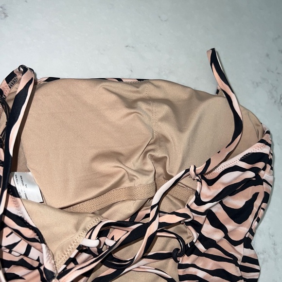 Shade & Shore Women's One Piece Swimsuit Swim Swimwear Medium animal print - Picture 2 of 8